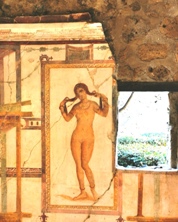 Fresco of Venus in the House of the Prince of Naples in Pompeii